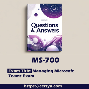 MS-700 Exam Dumps. Pass MS-700 Exam in first attempt using Certya's MS-700 Exam Dumps.