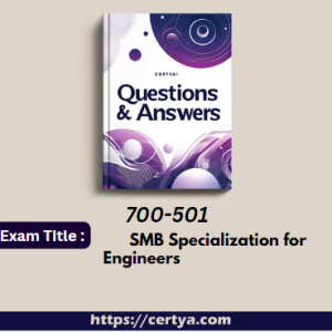 700-501 Exam Dumps. Pass 700-501 Exam in first attempt using Certya's 700-501 Exam Dumps.