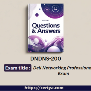 DNDNS-200 Exam Dumps. Pass DNDNS-200 Exam in first attempt using Certya's DNDNS-200 Exam Dumps.